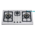 multi cooker 3 Burners Stainless Steel Top Gas Stove Manufactory